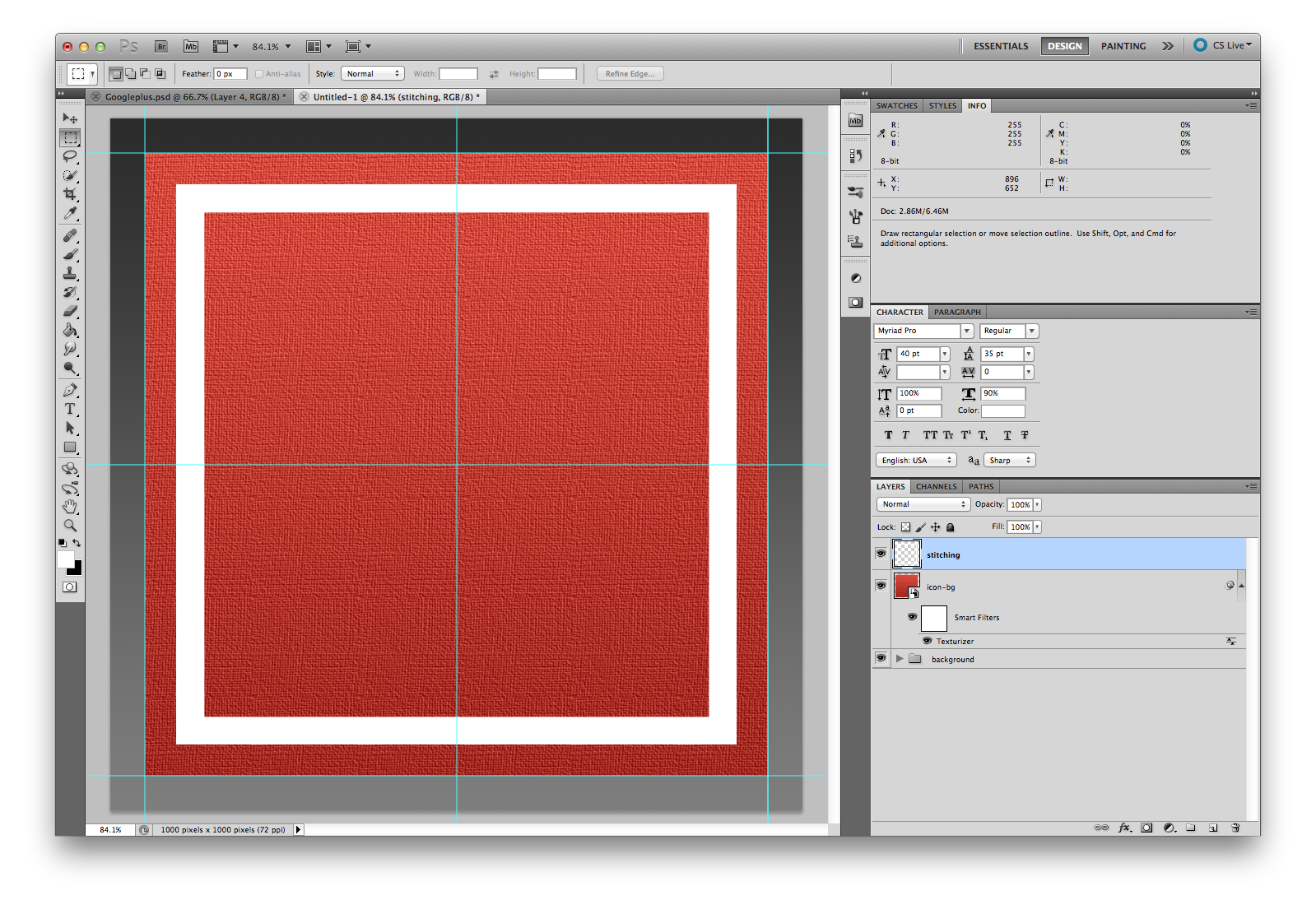 photoshop patch style social media icon tutorial step three-2